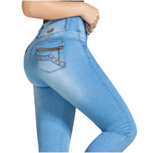 Cargar imagen en el visor de la galería, DRAXY 1317 Colombian Skinny Wide Waistband Denim Butt lifter Jeans