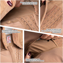 Load image into Gallery viewer, Fajas MariaE 9262 | Colombian Postpartum Full Body Body Shaper for Women | Knee Length & Bra