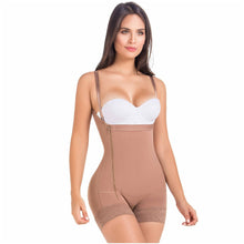 Cargar imagen en el visor de la galería, Fajas MariaE 9633 | Postpartum Boyshort Body Shaper for Women | Strapless with Side Zipper