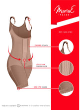 Cargar imagen en el visor de la galería, Fajas MariaE 9182 | Postpartum Women's Shapewear with Shoulder Pads | Daily and Postsurgical Use