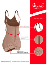 Cargar imagen en el visor de la galería, Fajas MariaE 9235 | Colombian Body Shaper Butt Lifting Postpartum Girdle Shapewear for Women | Open Bust for Daily Use