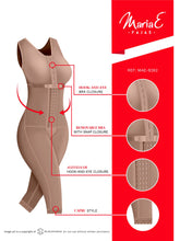 Load image into Gallery viewer, Fajas MariaE 9262 | Colombian Postpartum Full Body Body Shaper for Women | Knee Length & Bra