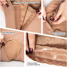 Cargar imagen en el visor de la galería, Fajas MariaE 9633 | Postpartum Boyshort Body Shaper for Women | Strapless with Side Zipper