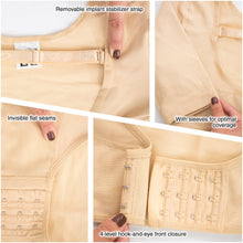 Cargar imagen en el visor de la galería, Fajas MYD 0004 Compression Vest Surgical Bra with Implant Stabilizer and Sleeves / Powernet Chaleco