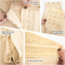 Cargar imagen en el visor de la galería, Fajas MYD 0065 Mid Thigh Bodysuit Shaper for Women / Powernet