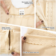 Cargar imagen en el visor de la galería, Fajas MYD 0074 Full Body Shapewear Bodysuit for Women / Powernet