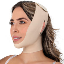 Cargar imagen en el visor de la galería, FAJAS MYD 0810 Post Surgical Chin Compression Strap for Women