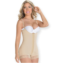 Cargar imagen en el visor de la galería, Fajas MYD 0047 Strapless Mid Thigh Body Shaper for Women / Powernet