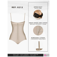 Cargar imagen en el visor de la galería, Fajas Salome 0212 | Strapless Thong Body Shaper | Everyday Use Tummy Control Shapewear Girdle for Dress
