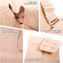 Cargar imagen en el visor de la galería, Fajas Salome 0217 | Mid Thigh Firm Compression Full Body Shaper for Women | Butt Lifter Open Bust Postpartum Bodysuit | Powernet