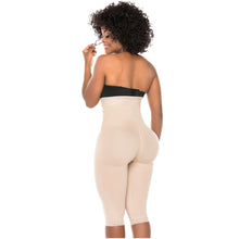 Cargar imagen en el visor de la galería, Fajas Salome 0219 | High Waist Compression Shorts for Women | Butt Lifter Capri Shapewear | Powernet
