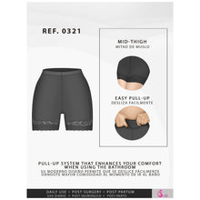 Cargar imagen en el visor de la galería, Fajas Salome 0321 | High Waist Compression Slimmer Butt Lifter Shapewear Shorts | Powernet