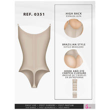 Cargar imagen en el visor de la galería, Fajas Salome 0351 | Open Bust Thong Tummy Control Shapewear for Women | Powernet