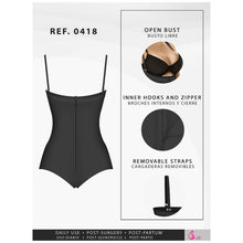 Cargar imagen en el visor de la galería, Fajas Salome 0418 | Strapless Butt Lifter Panty Bodysuit | Open-Bust Tummy Control Shapewear for Women | Powernet