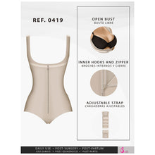 Cargar imagen en el visor de la galería, Fajas Salome 0419 | Butt Lifter Hiphugger Mid Thigh Body Shaper | Open Bust.Tummy Control Shapewear for Women | Powernet