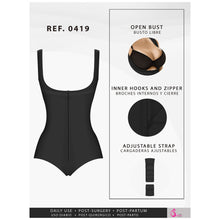 Cargar imagen en el visor de la galería, Fajas Salome 0419 | Butt Lifter Hiphugger Mid Thigh Body Shaper | Open Bust.Tummy Control Shapewear for Women | Powernet