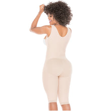 Cargar imagen en el visor de la galería, Fajas Salome 0517 | Post Surgery Stage 1 Butt Lifter Full Bodysuit | Open Bust Knee Length Body Shaper for Women | Powernet