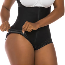 Cargar imagen en el visor de la galería, Fajas Salome 0413| Butt Lifter Tummy Control Shapewear for Women | Open Bust Hiphugger Bodysuit | Powernet