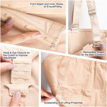 Cargar imagen en el visor de la galería, Fajas Salome 0418 | Strapless Butt Lifter Panty Bodysuit | Open-Bust Tummy Control Shapewear for Women | Powernet