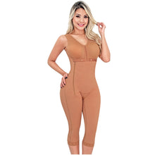 Cargar imagen en el visor de la galería, Fajas SONRYSE 010 | Colombian Shapewear Knee Lenght with Built-in bra & High Back | Post Surgery and Postpartum Use