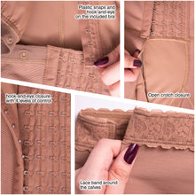 Cargar imagen en el visor de la galería, Fajas SONRYSE 052 | Colombian Full Body Shaper for Post Surgery with Built-in Bra | Butt Lifting Effect and Tummy Control