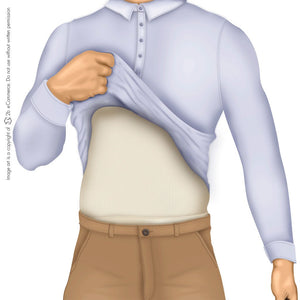 Diane & Geordi 002007 Men's Posture Corrector Body Shaper Vest / Powernet