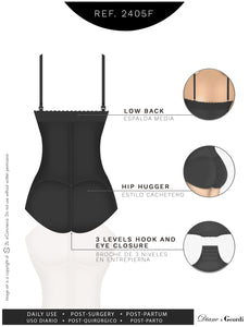 Diane & Geordi 2405F Women's Strapless Shaper Bodysuit / Powernet