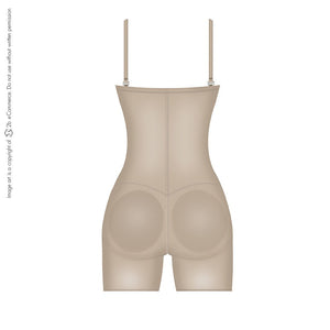 Diane & Geordi 002389 Extra Firm Control Strapless Open Bust Bodysuit / Latex