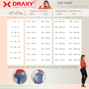 DRAXY 1324 Colombian Butt lifter Mid Rise Skinny Jeans