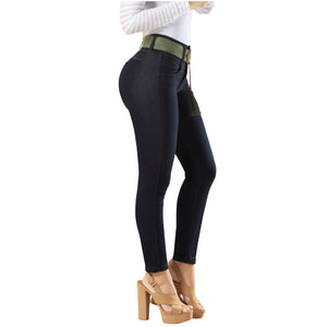 DRAXY 1324 Colombian Butt lifter Mid Rise Skinny Jeans