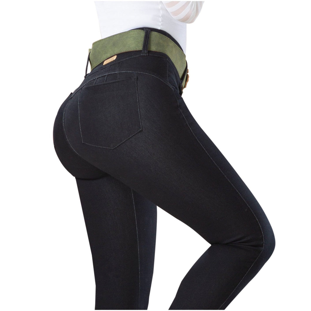 DRAXY 1324 Colombian Butt lifter Mid Rise Skinny Jeans