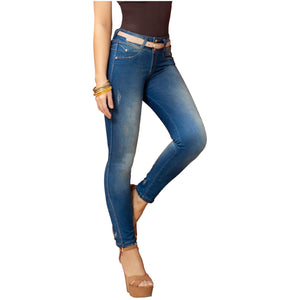 DRAXY 1325 Colombian Butt Lifter Skinny Jeans Without Back Pockets