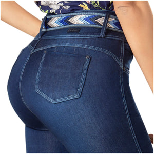 DRAXY 1402 Colombian High Waisted Butt Lifting Skinny Jeans for Women