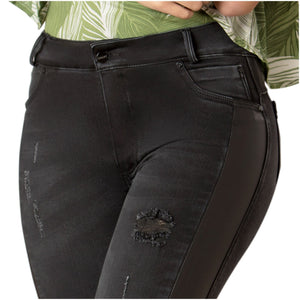 DRAXY 1403 Colombian High Waisted Butt Lifting Skinny Jeans for Women