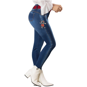 DRAXY 1404 Colombian High Waisted Butt Lifting Skinny Jeans for Women