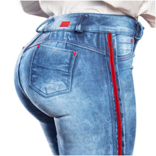 Cargar imagen en el visor de la galería, DRAXY 1413 High Waisted Butt Lifting Skinny Wide Waistband Colombian Jeans for Women
