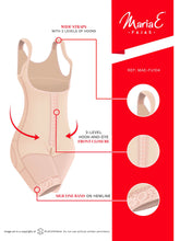 Load image into Gallery viewer, Fajas MariaE FU104 | Postsurgical Body Shaper for Daily Use | Open Bust &amp; Mid-thigh
