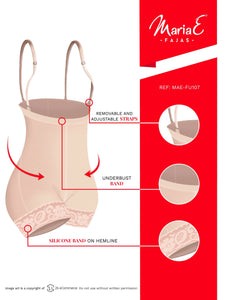 Fajas MariaE FU107 | Strapless Shapewear for Women for Daily Use | Tummy & Back Control