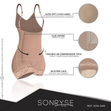 Cargar imagen en el visor de la galería, Fajas SONRYSE 046 | Colombian Butt Lifter Bodysuit Shapewear | Everyday Use | Postpartum
