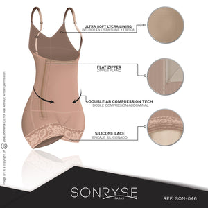 Fajas SONRYSE 046 | Colombian Butt Lifter Bodysuit Shapewear | Everyday Use | Postpartum