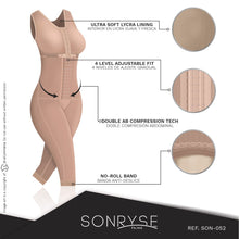 Load image into Gallery viewer, Fajas SONRYSE 052 | Colombian Full Body Shaper for Post Surgery with Built-in Bra | Butt Lifting Effect and Tummy Control

