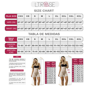 LT.Rose 1020 |Colombian Shapewear Fajas Waist Trainer Tummy Control Latex for Woman | Daily Use