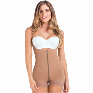 Fajas MariaE 9235 | Colombian Body Shaper Butt Lifting Postpartum Girdle Shapewear for Women | Open Bust for Daily Use