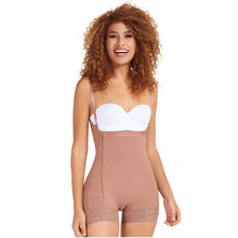 Cargar imagen en el visor de la galería, Fajas MariaE 9633 | Postpartum Boyshort Body Shaper for Women | Strapless with Side Zipper
