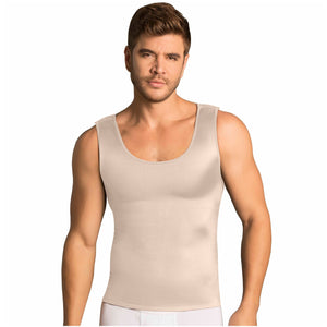Fajas MariaE FH101 | Body Shaper Compression Vest Shirts for Men | Tummy & Back Control