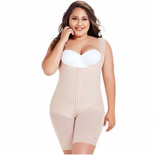 Load image into Gallery viewer, Fajas MariaE FU104 | Postsurgical Body Shaper for Daily Use | Open Bust &amp; Mid-thigh
