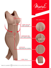Load image into Gallery viewer, Fajas MariaE 9262 | Colombian Postpartum Full Body Body Shaper for Women | Knee Length &amp; Bra
