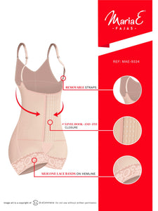 Fajas MariaE 9334 | Postpartum Shapewear | Butt Lifting Girdle for Daily Use