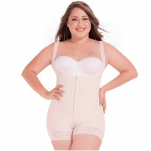 Cargar imagen en el visor de la galería, Fajas MariaE 9831 | Postpartum Butt Lifting Body Shaper for Daily Use | Open Bust with Front Zipper
