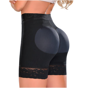 Fajas MYD 0322 Women's Thigh Slimmer High Waist Shapewear Shorts / Powernet